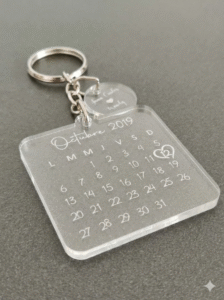 D1 Pesonalised Acrylic 3d Key Ring