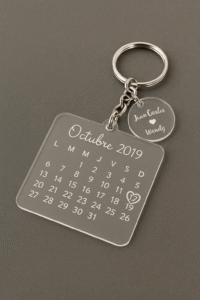 D1 Pesonalised Acrylic 3d Key Ring