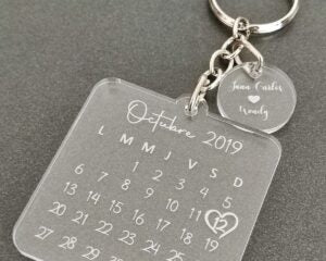 D1 Pesonalised Acrylic 3d Key Ring