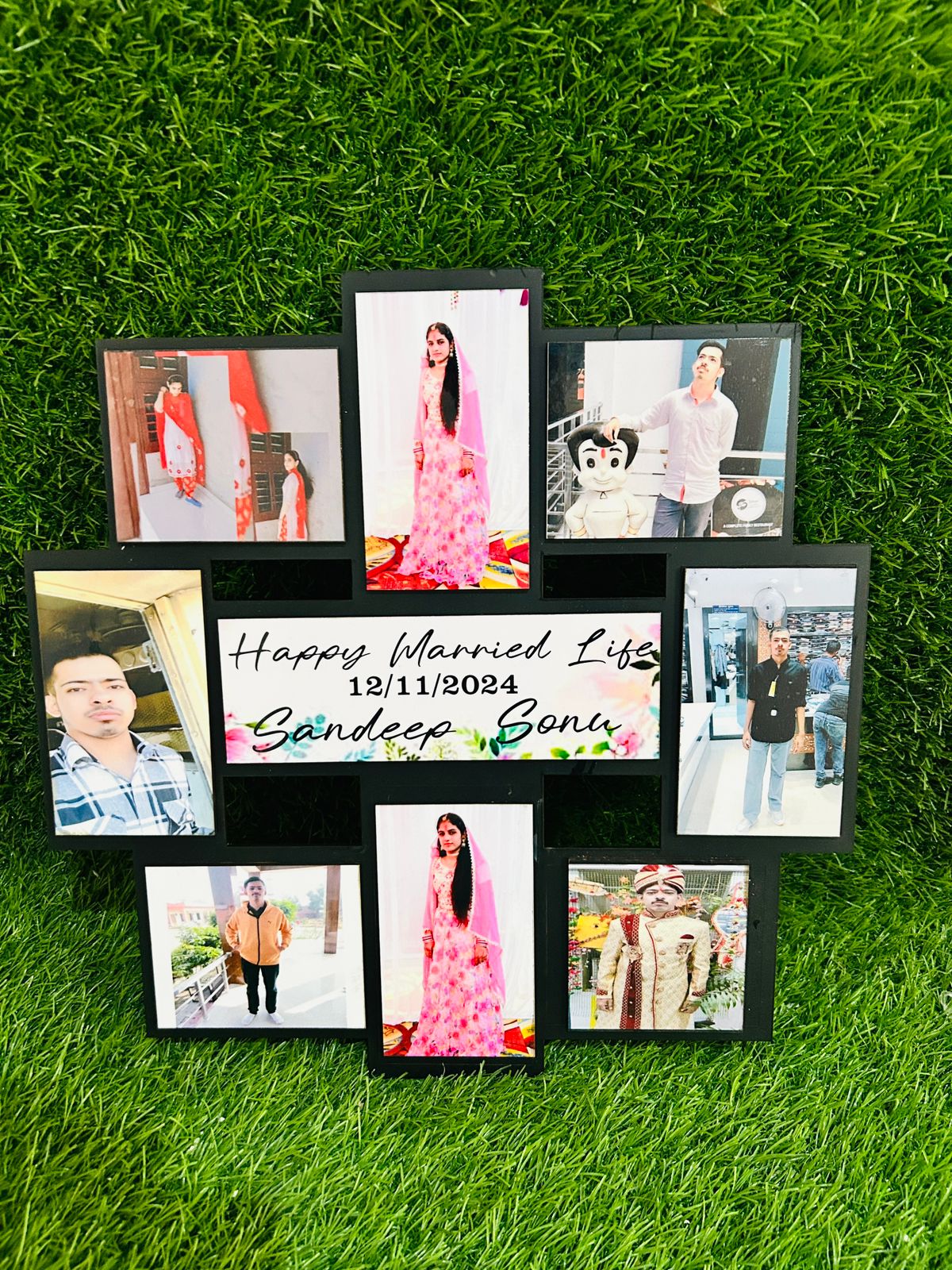 D1 PersonalizedcWooden Photo Frame collage