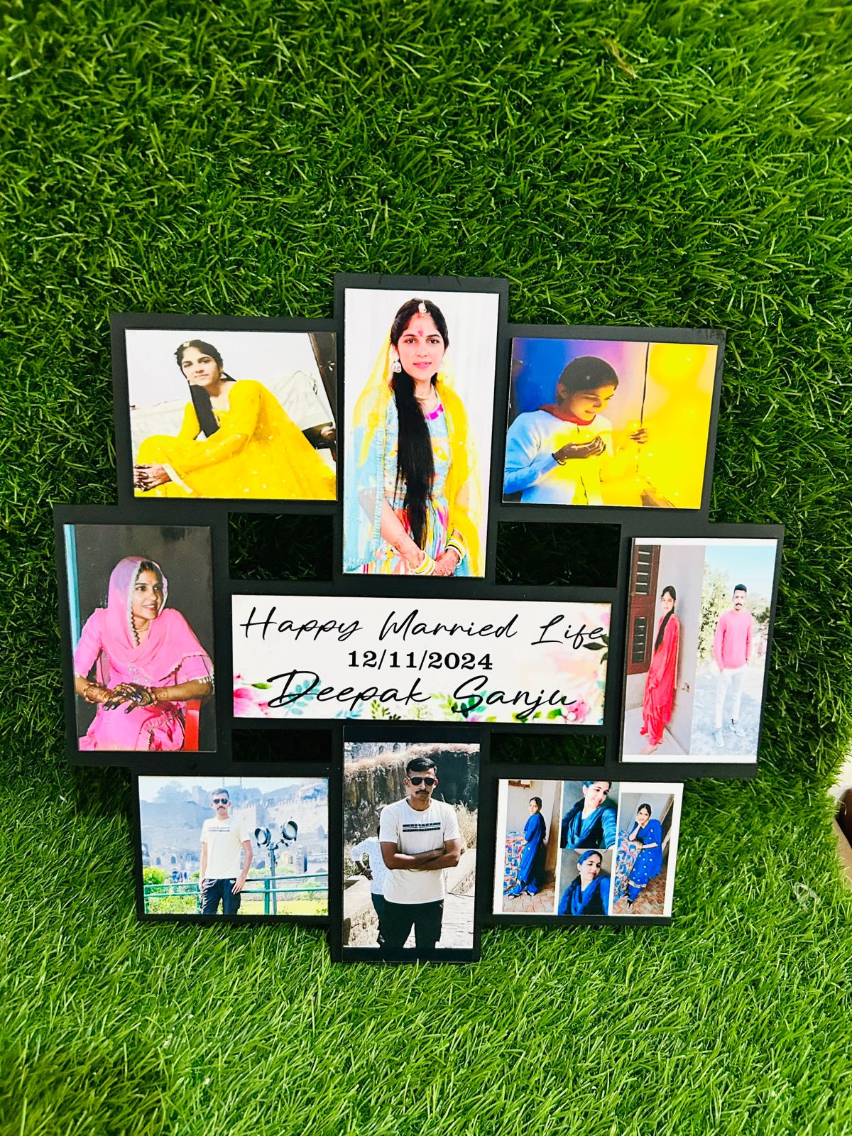 D1 PersonalizedcWooden Photo Frame collage