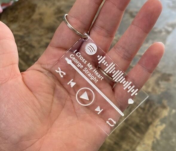 D3 Pesonalised Acrylic 3d Key Ring