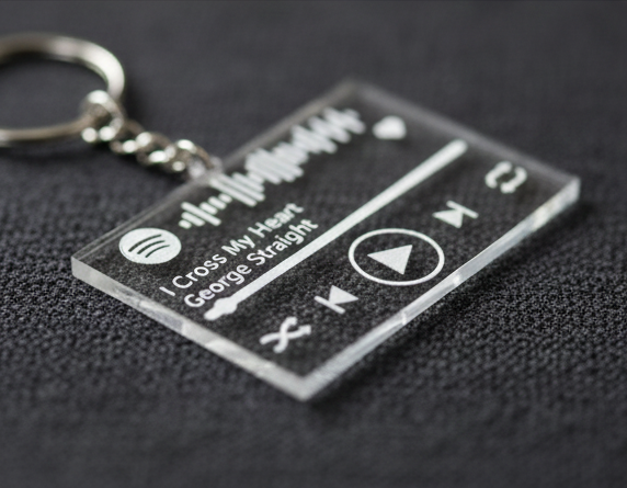D3 Pesonalised Acrylic 3d Key Ring