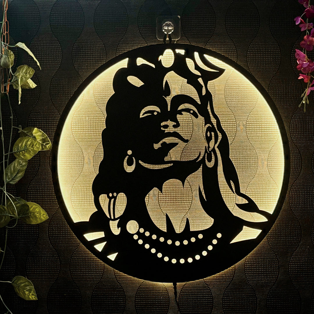 Adiyogi-ShivJi LED Wall Decor Light-Divine Illumination for Your Space
