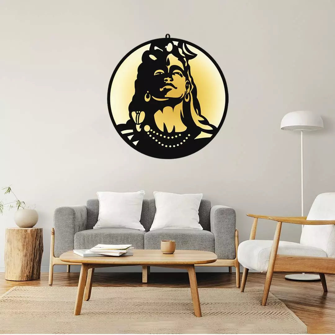 Adiyogi-ShivJi LED Wall Decor Light-Divine Illumination for Your Space
