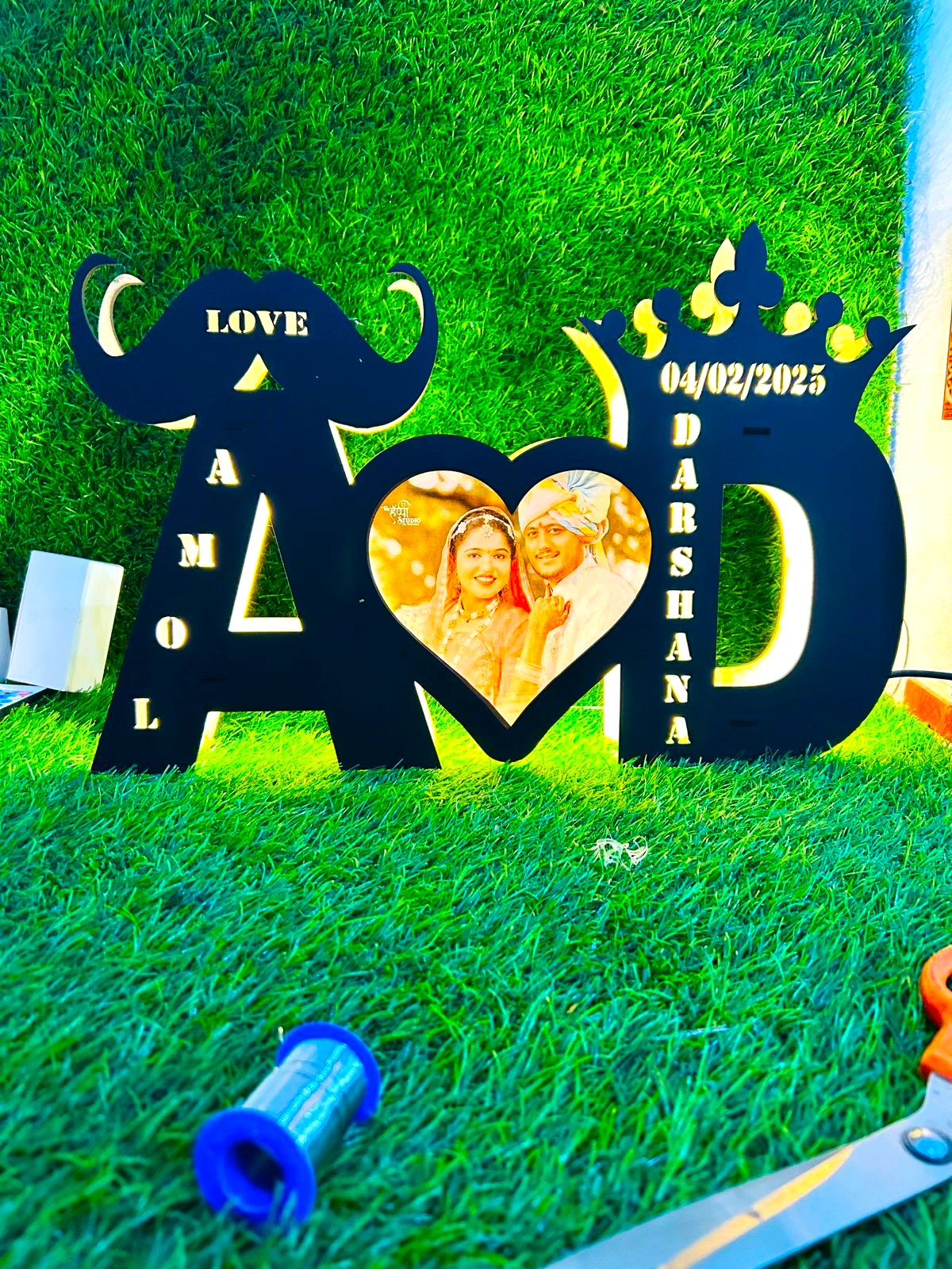D1 Led Wooden Alphabet Name