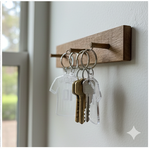 D5 Pesonalised Acrylic 3d Key Ring