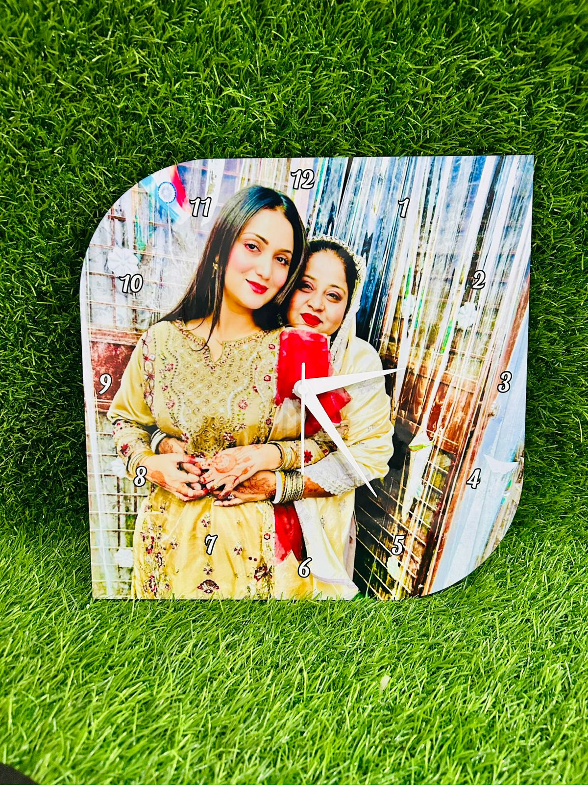 D2 Personalised Wooden Clock