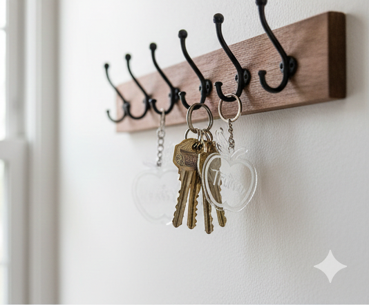 D8 Pesonalised Acrylic 3d Key Ring
