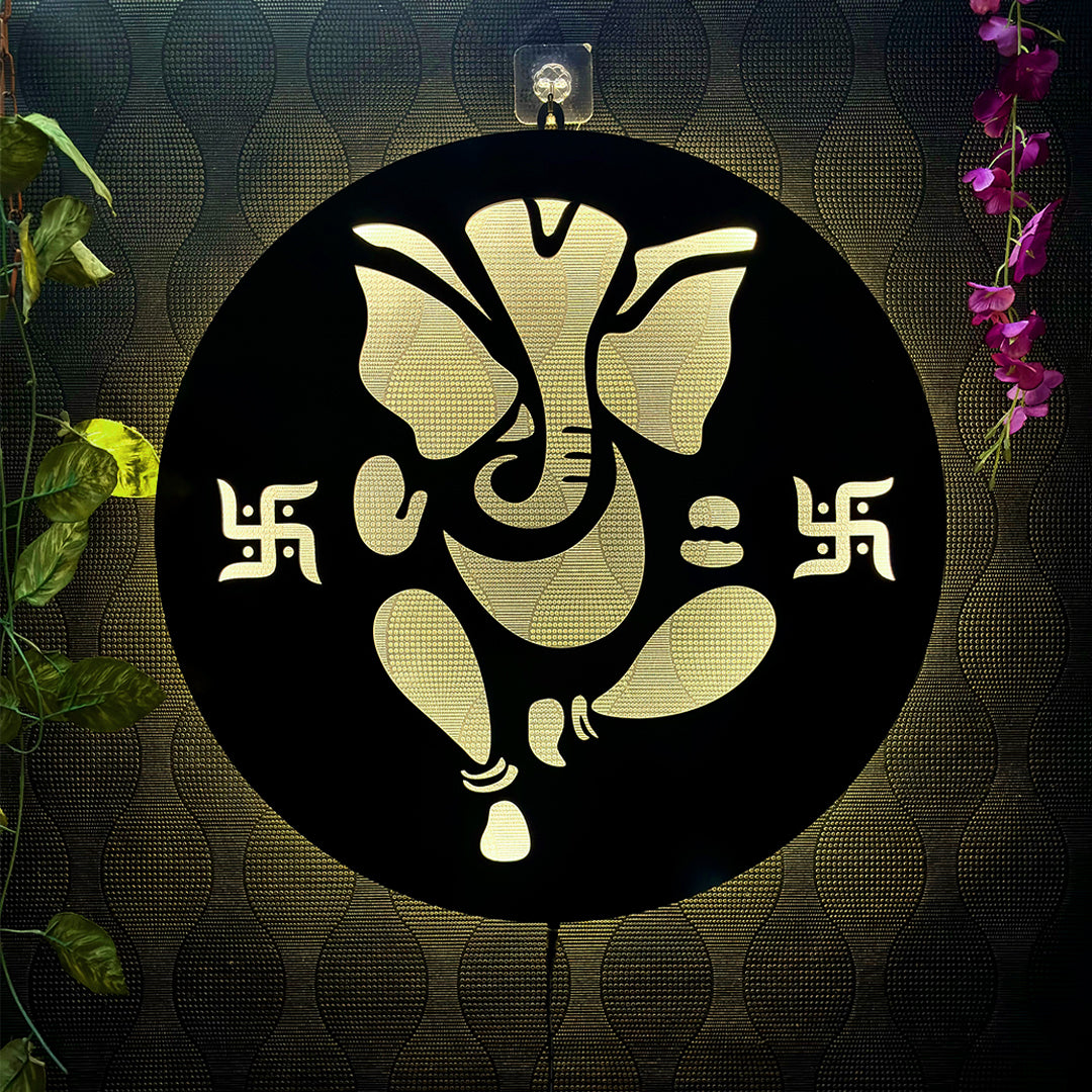 D1 Ganesh Ji LED Wall Decor Light