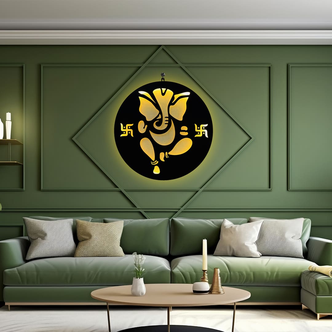 D1 Ganesh Ji LED Wall Decor Light