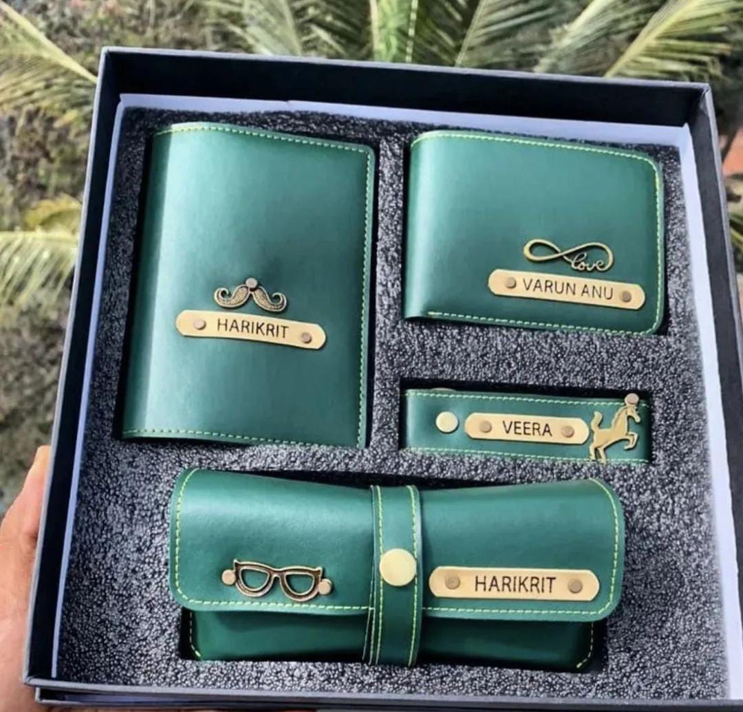 D3 Customized Wallet Combo |Eyewear|Key Chain|Passport Cover|