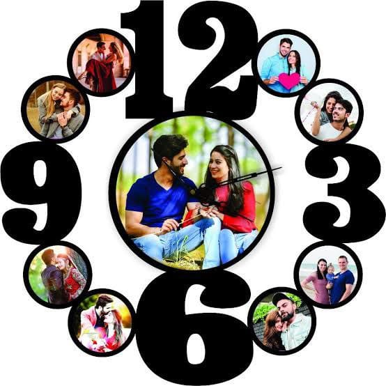 D5 Personalized Wooden Photo Clock