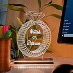 D3 Acrylic Diamond Illusion LED Lamp with Color-Changing Lights