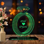 D3 Acrylic Diamond Illusion LED Lamp with Color-Changing Lights
