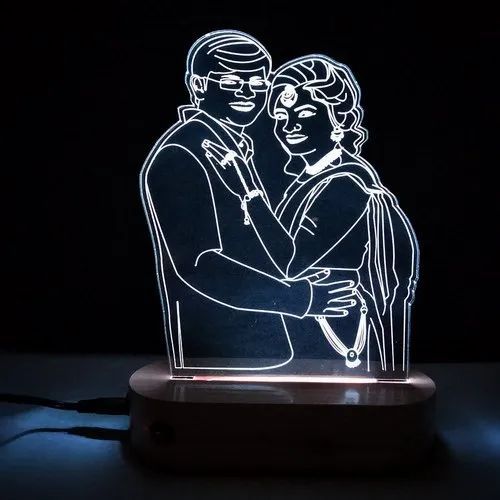 Acrylic Sketch Lamp/Acrylic Line Art Photo Lamp