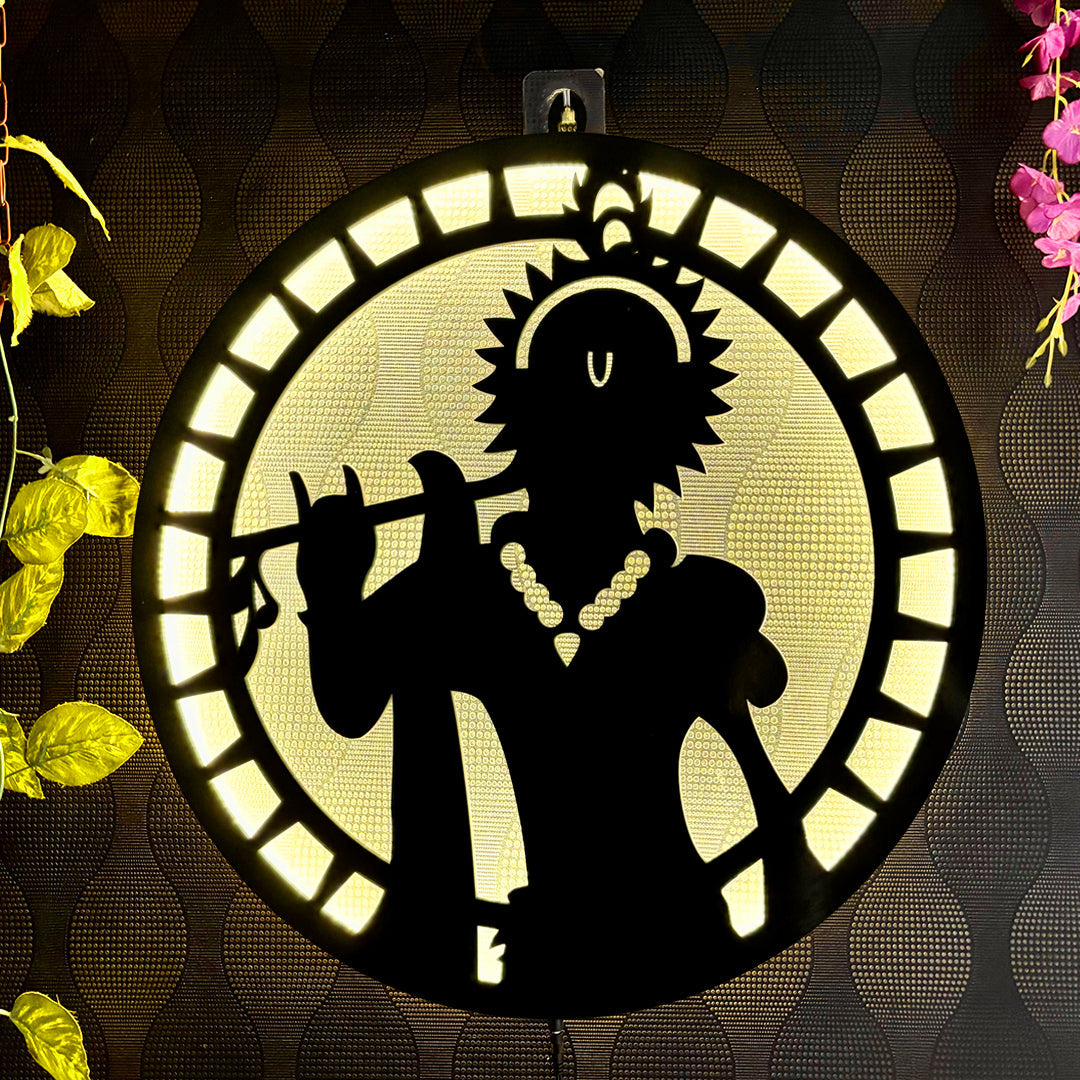 Krishna LED Wall Decor Light – Divine Elegance & Spiritual Serenity