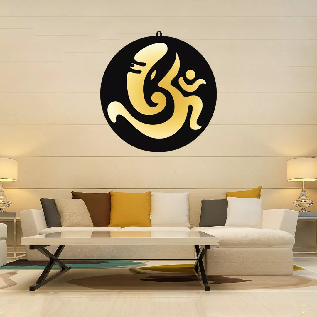 OM Ganesha LED Wall Decor Light – Harmony, Wisdom & Divine Blessings