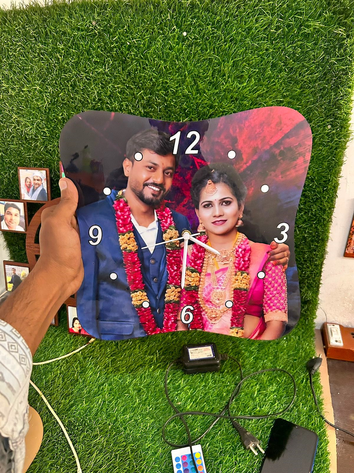 D1 Personalised Wooden Clock