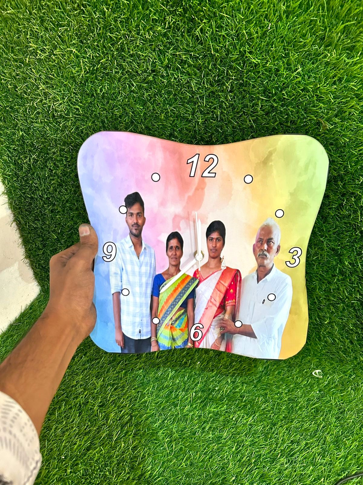 D1 Personalised Wooden Clock