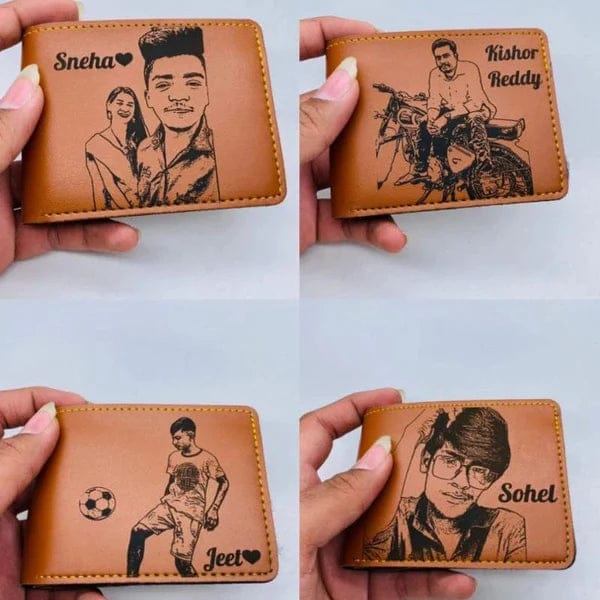 D2 Personalised Sketch Men Wallet