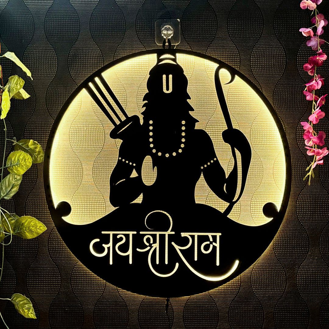 Lord Ram LED Wall Decor Light – Embodying Virtue & Valor