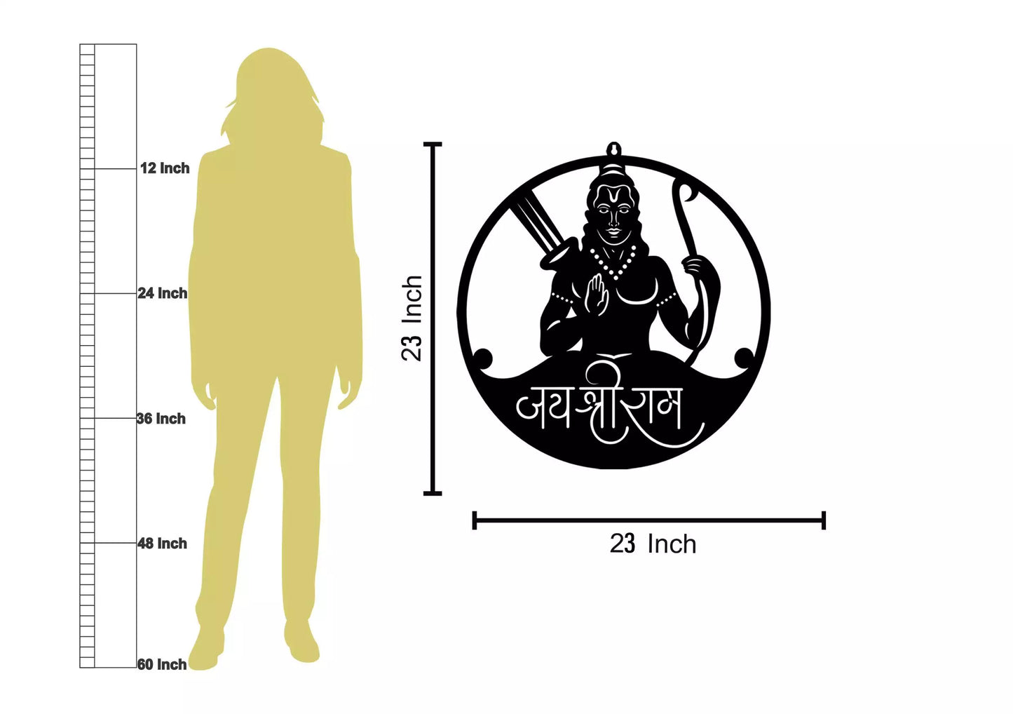 Lord Ram LED Wall Decor Light – Embodying Virtue & Valor