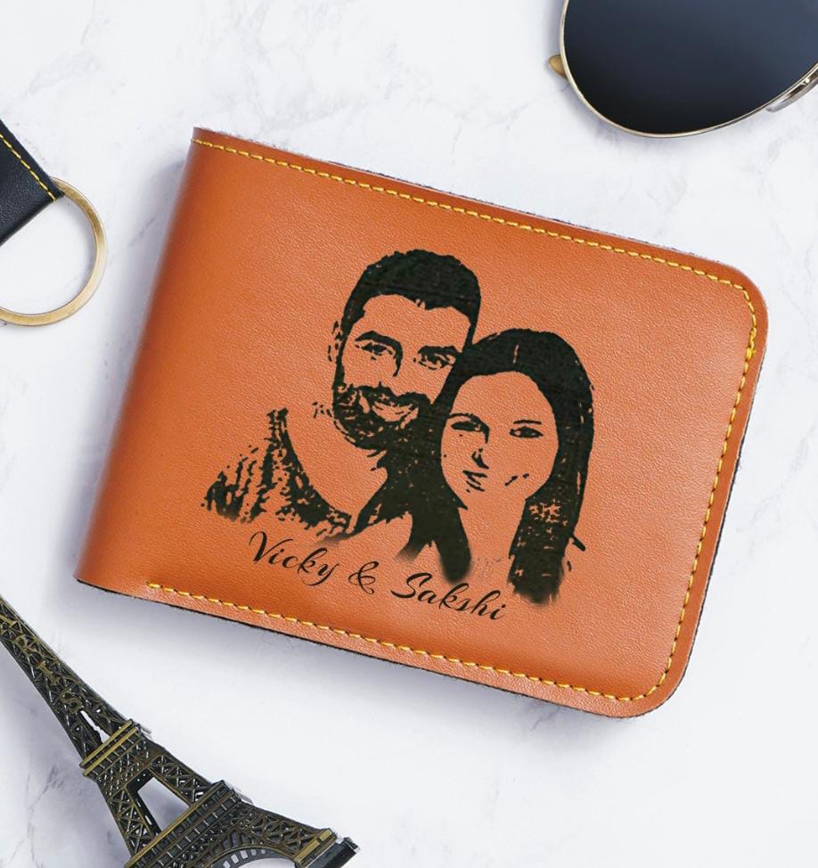 D2 Personalised Sketch Men Wallet