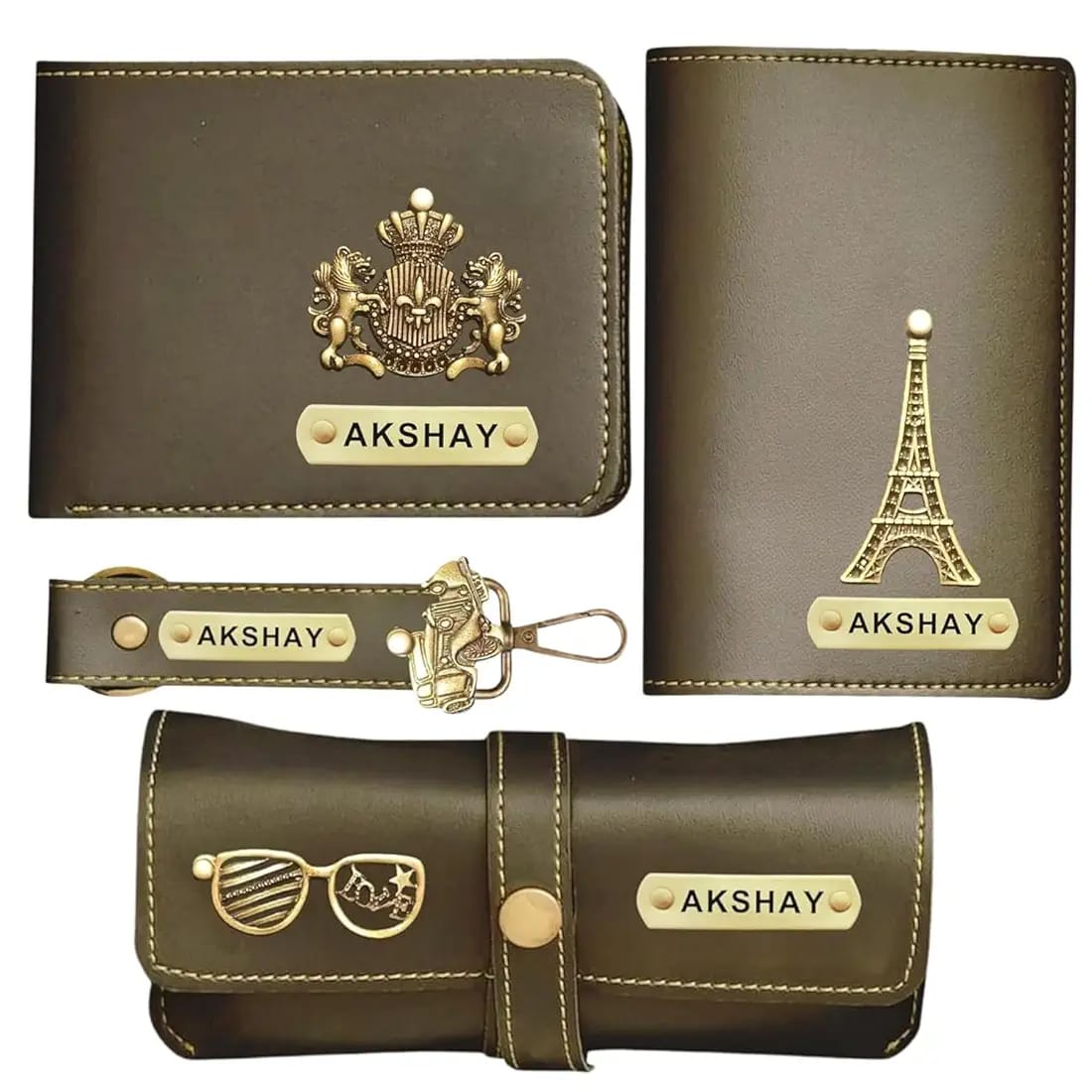D3 Customized Wallet Combo |Eyewear|Key Chain|Passport Cover|