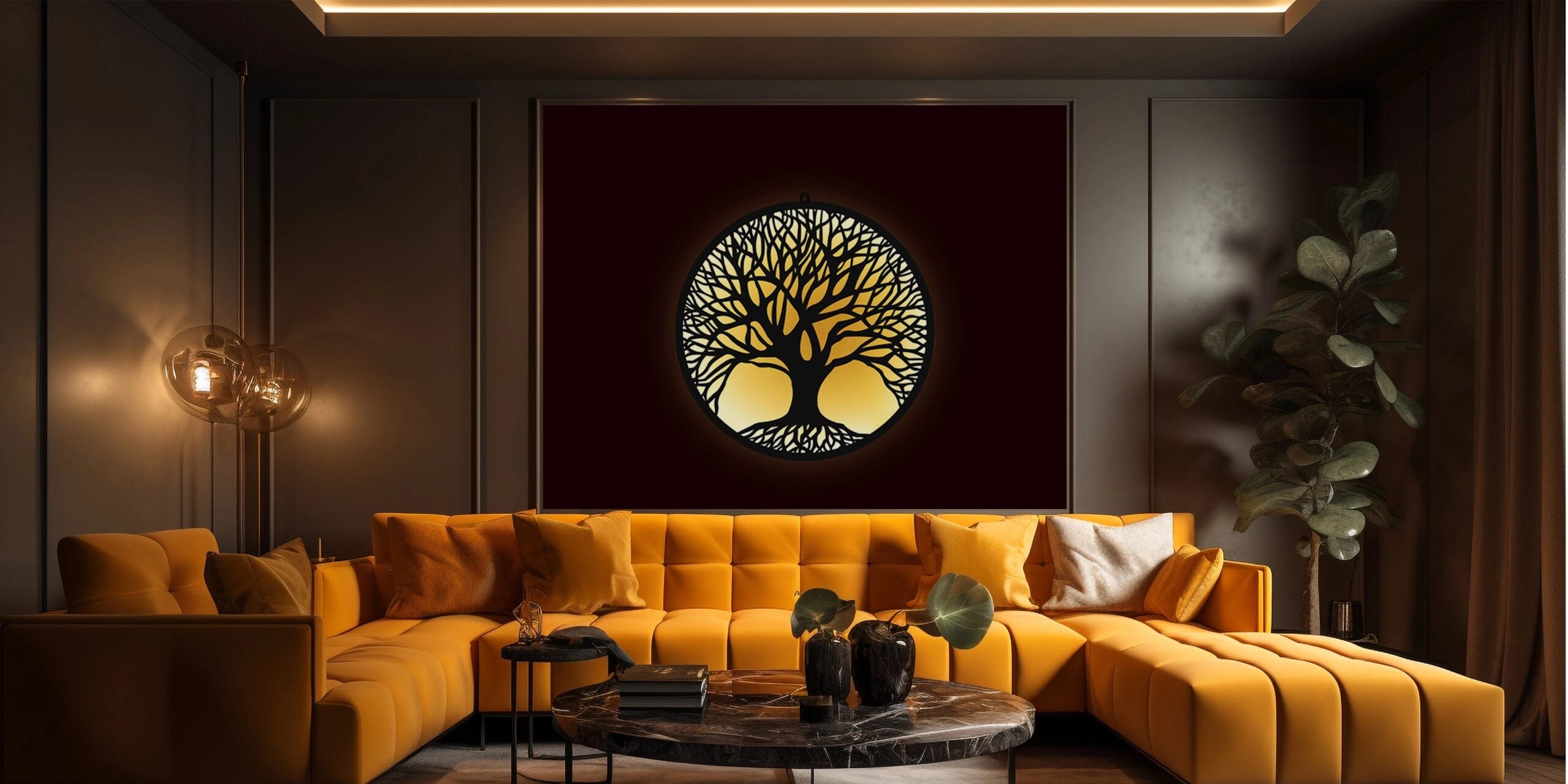 Tree Of Life LED Wall Decor Light