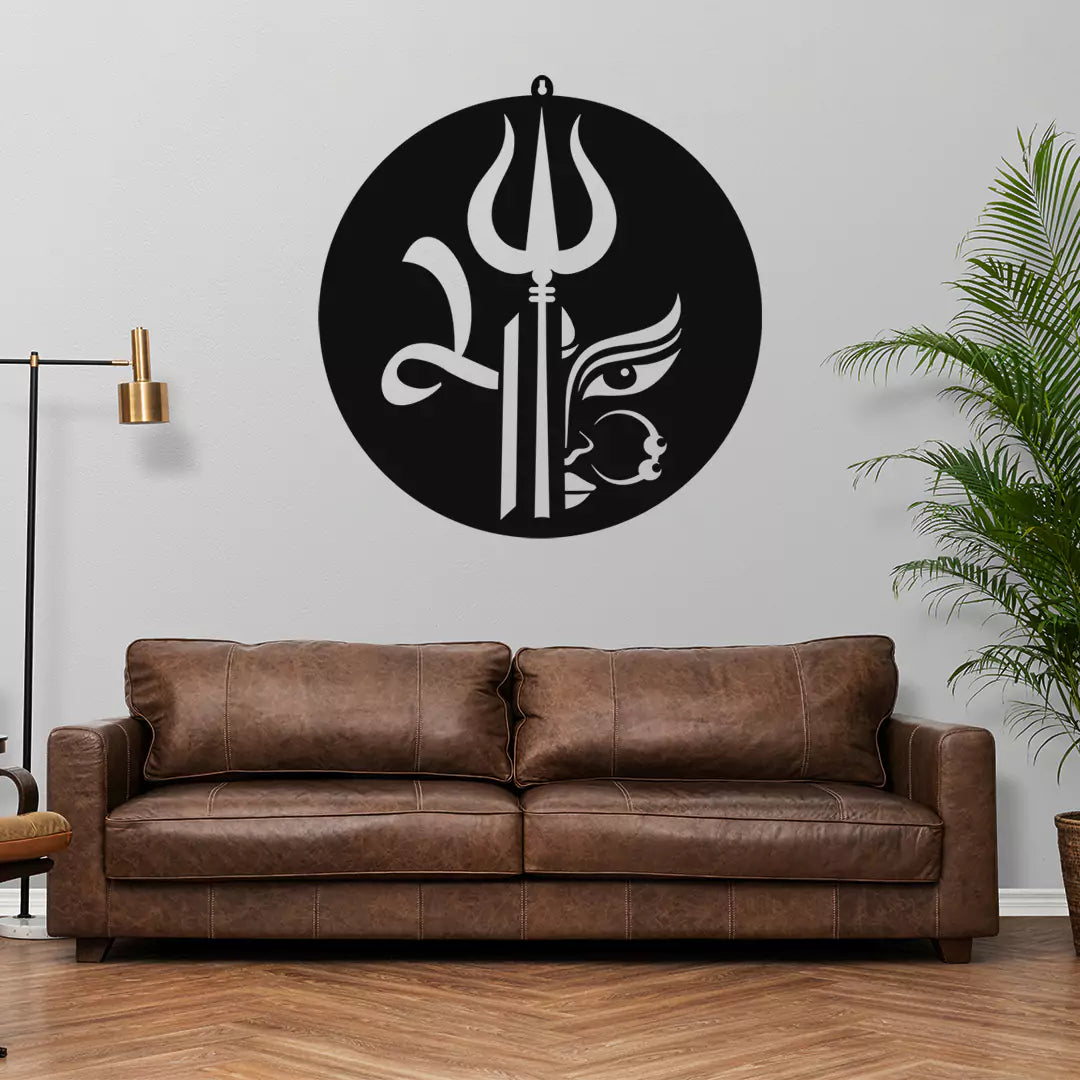 Maa Durga with Trishul LED Wall Decor Light – Radiate Divine Strength & Protection