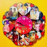 D9 Personalized Wooden Photo Clock – Timeless Memories on Display