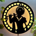 Krishna LED Wall Decor Light – Divine Elegance & Spiritual Serenity