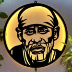 Sai Baba LED Wall Decor Light – Radiate Peace, Faith & Blessings