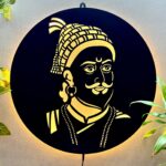 Shivaji Maharaj LED Wall Decor Light – Illuminate Legacy, Valor & Pride