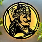Maharana Pratap LED Wall Decor Light – A Glowing Tribute to Rajput Valor