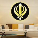 Khanda Sahib Sikh Symbol LED Wall Decor Light - Image 2