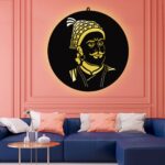 Shivaji Maharaj LED Wall Decor Light – Illuminate Legacy, Valor & Pride - Image 4