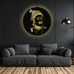 Shivaji Maharaj LED Wall Decor Light – Illuminate Legacy, Valor & Pride - Image 2
