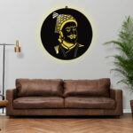 Shivaji Maharaj LED Wall Decor Light – Illuminate Legacy, Valor & Pride - Image 5
