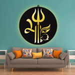 Maa Durga with Trishul LED Wall Decor Light – Radiate Divine Strength & Protection - Image 5