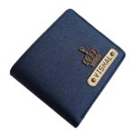 D1 Personalised Men Wallet with Name and Charm Badge - Image 2