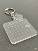 D1 Pesonalised Acrylic 3d Key Ring - Image 2