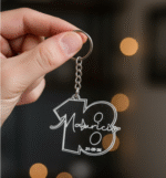 D4 Pesonalised Acrylic 3d Key Ring