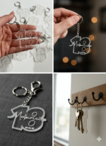 D4 Pesonalised Acrylic 3d Key Ring - Image 5