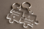 D6 Pesonalised Acrylic 3d Key Ring - Image 3