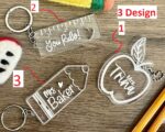 D8 Pesonalised Acrylic 3d Key Ring - Image 3