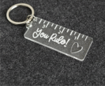 D8 Pesonalised Acrylic 3d Key Ring - Image 4