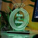 D3 Acrylic Diamond Illusion LED Lamp with Color-Changing Lights - Image 4