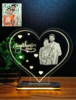 D3 Personalised 3D Heart illusion Lamp with photo